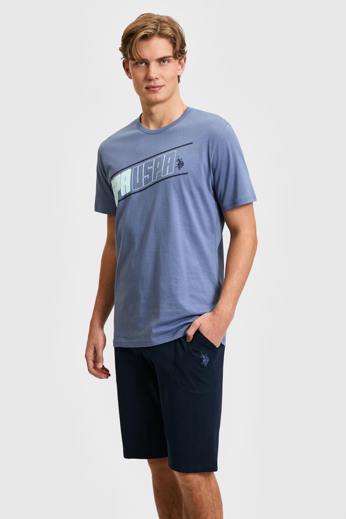 Erkek İndigo Pijama Takımı