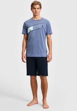 Erkek İndigo Pijama Takımı - 50326136006