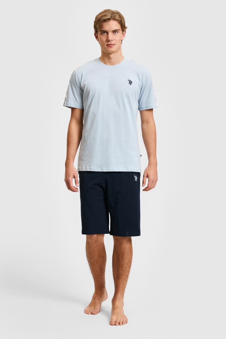 Erkek Açık Mavi Pijama Takımı