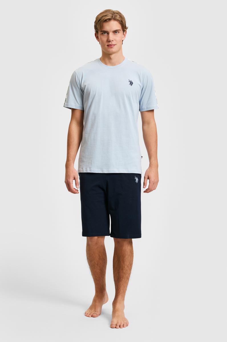 Erkek Açık Mavi Pijama Takımı