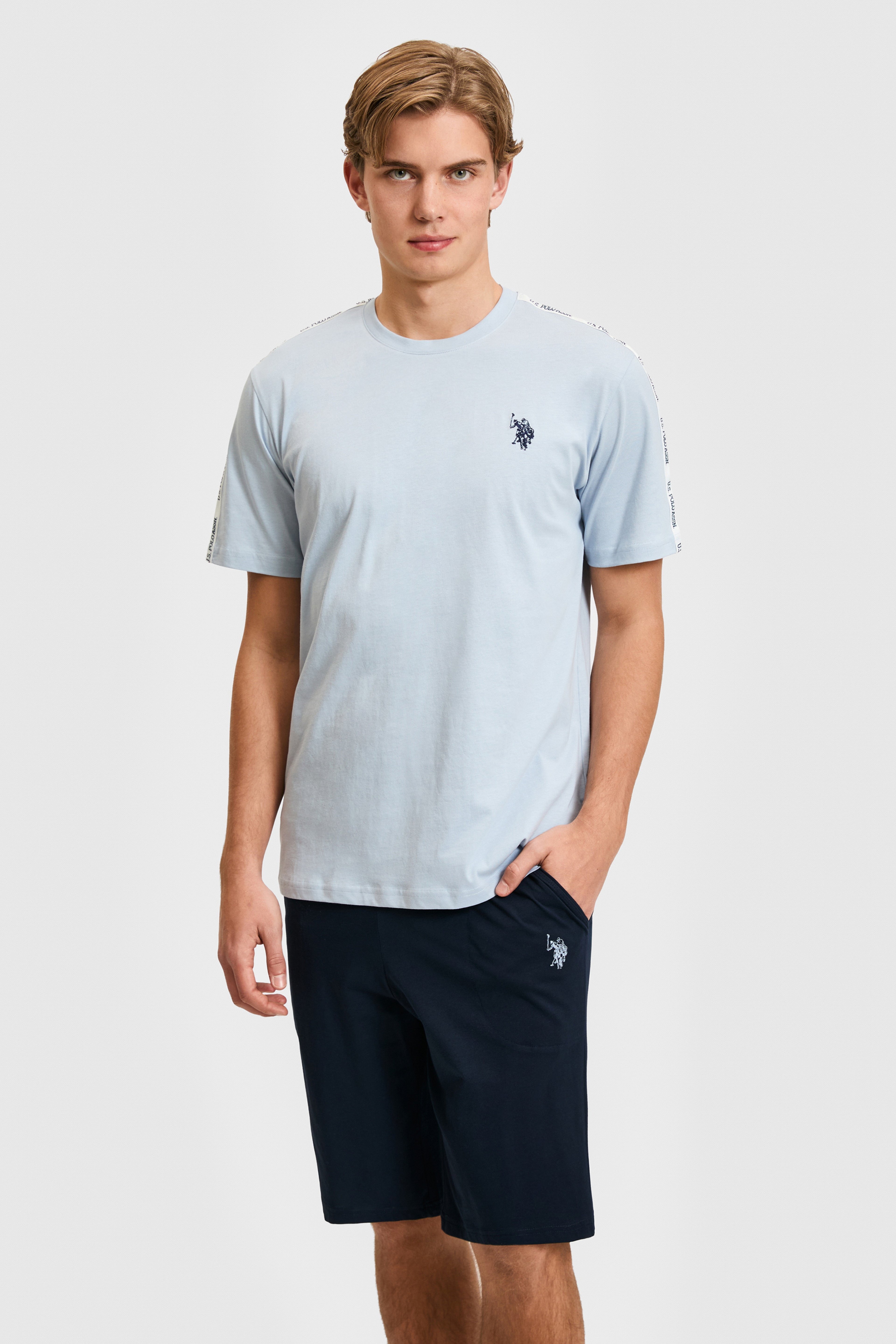Erkek Açık Mavi Pijama Takımı