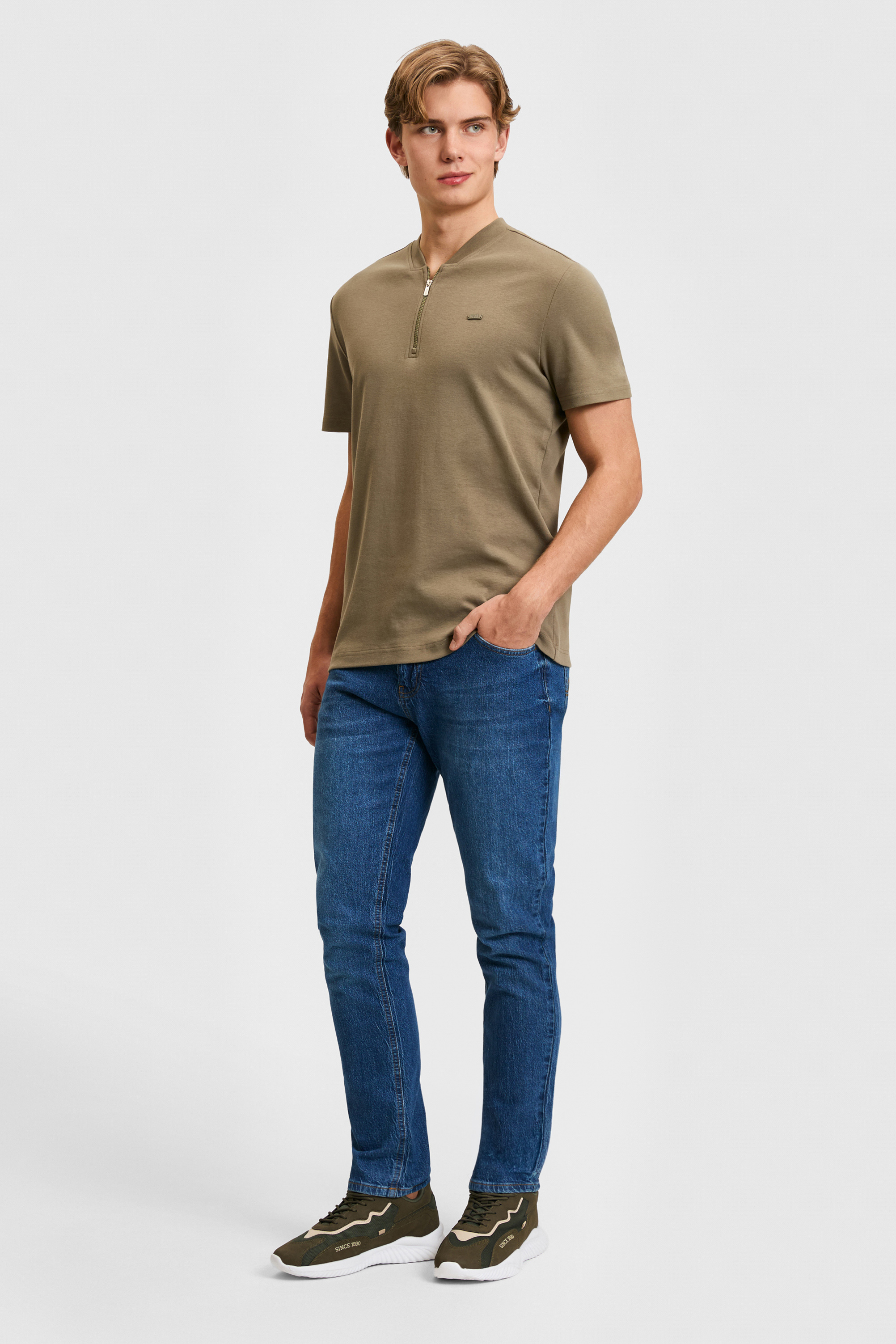 Erkek Haki Tişört - 50326966012