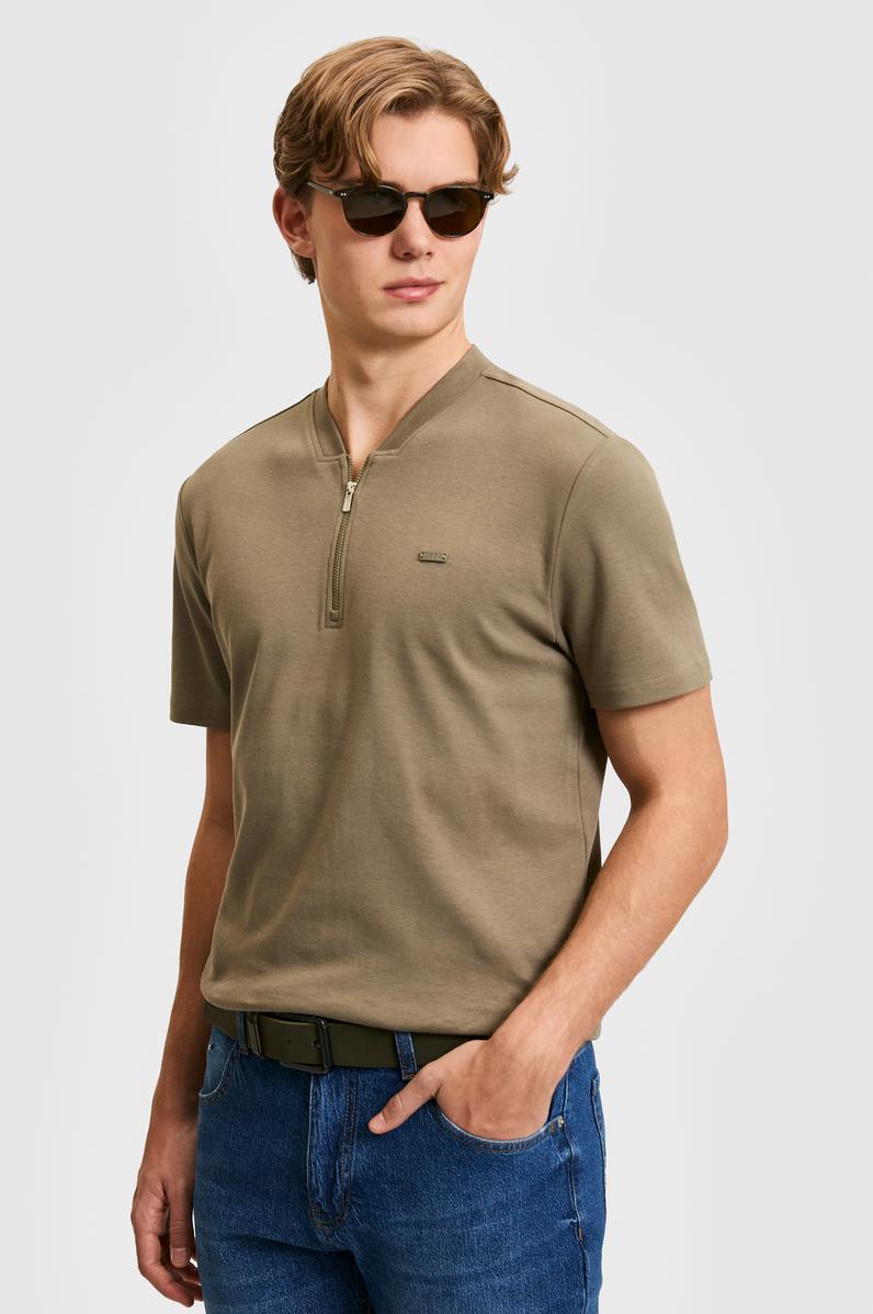 Erkek Haki Tişört