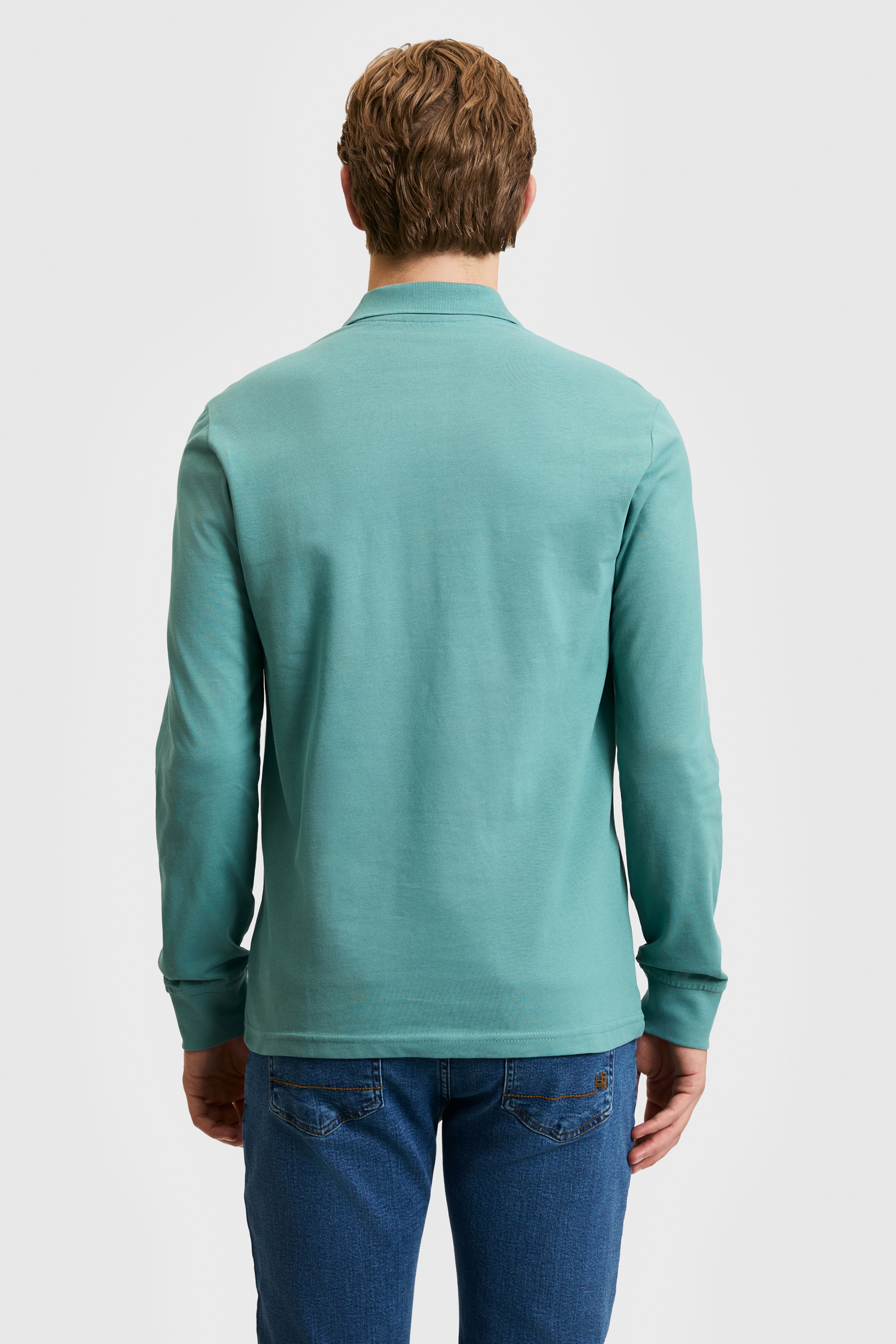 Erkek Mint Basic Sweatshirt - Image 5