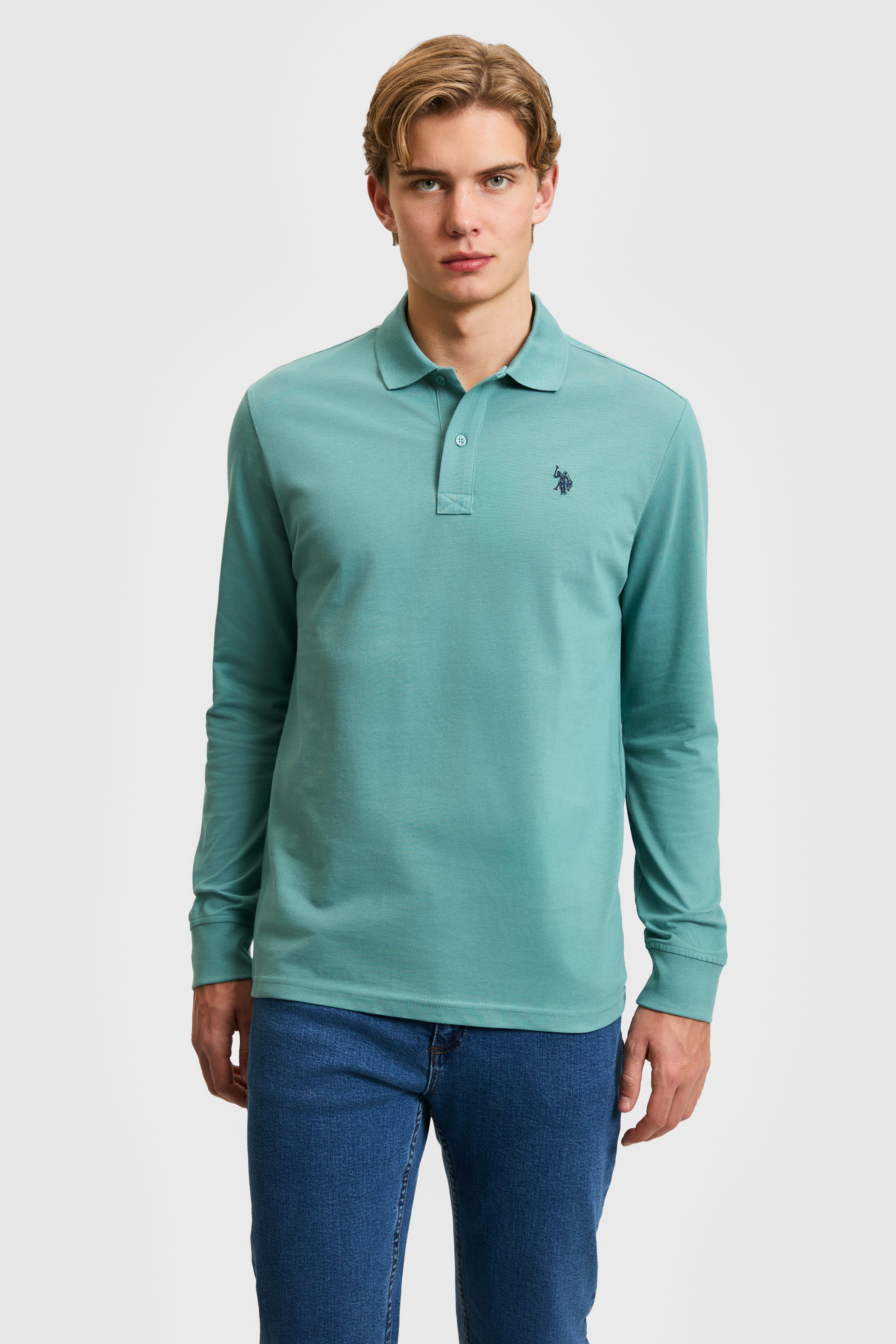 Erkek Mint Basic Sweatshirt - Image 3