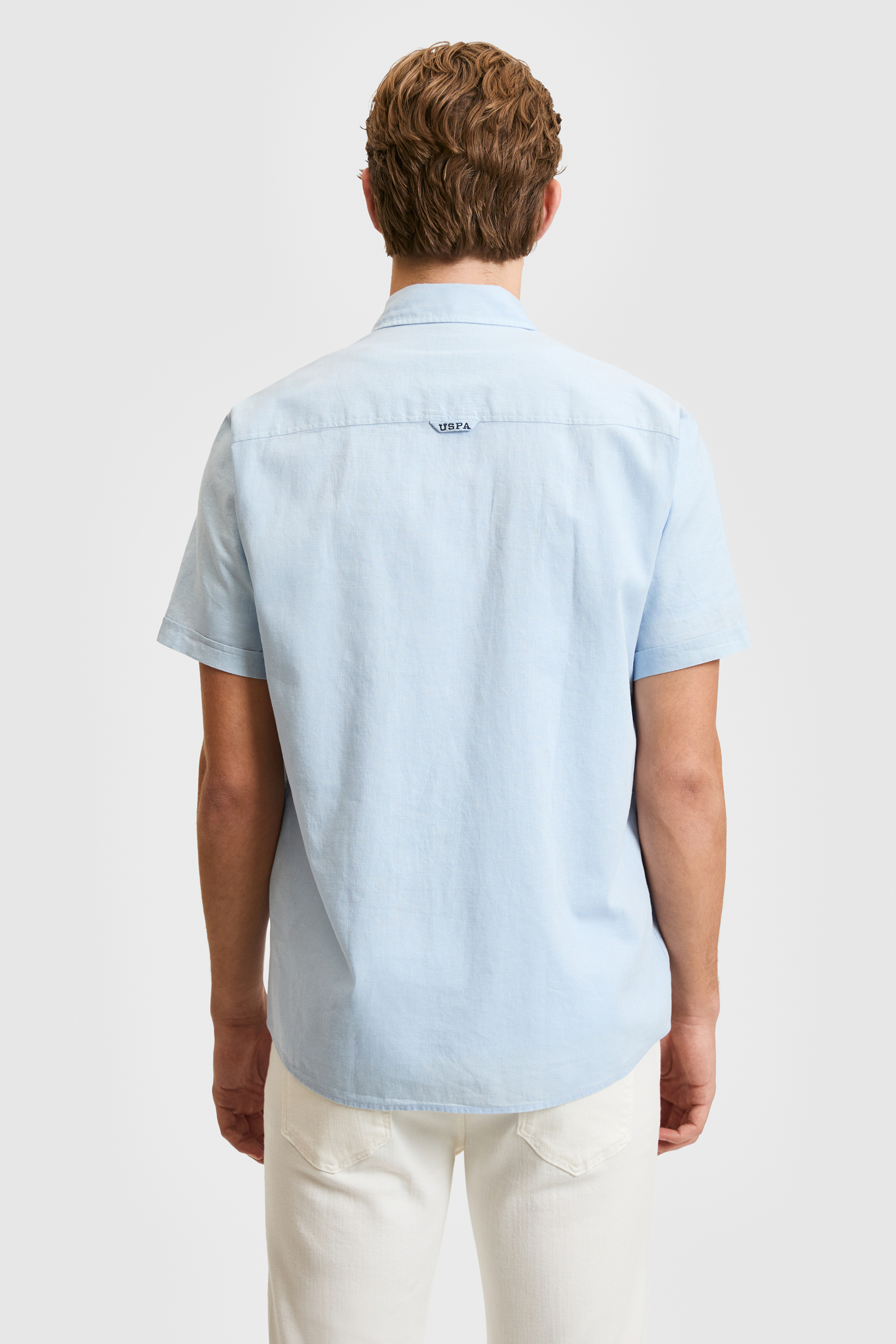 Erkek Açık Mavi Kısa Kollu Gömlek - 50319023007
