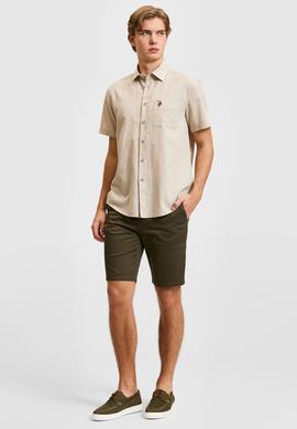 Erkek Taş Kısa Kollu Gömlek - 50319023078