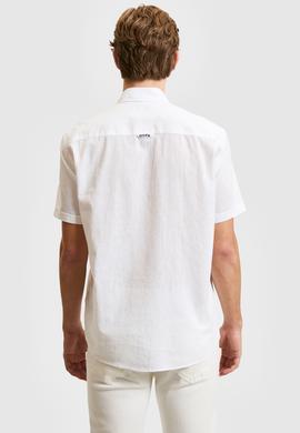 Erkek Beyaz Kısa Kollu Gömlek - 50319023017