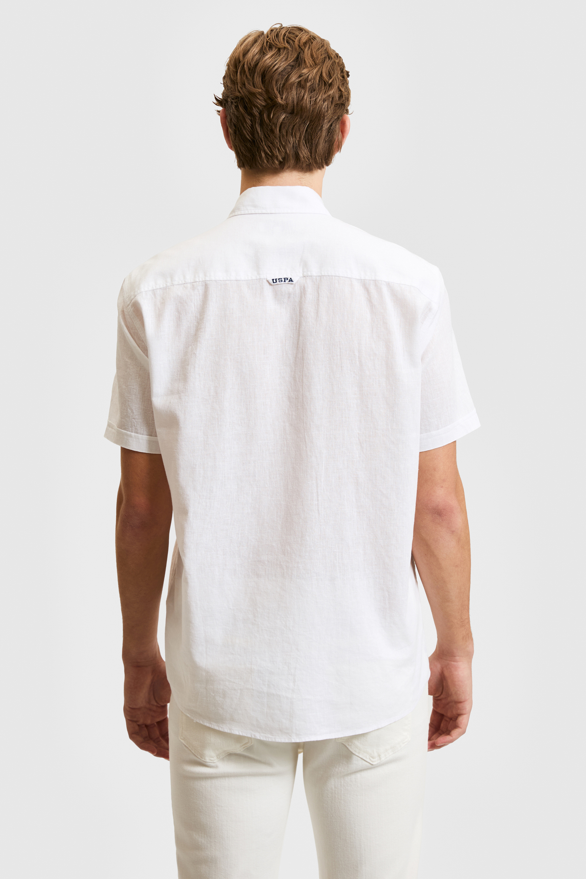 Erkek Beyaz Kısa Kollu Gömlek - 50319023017