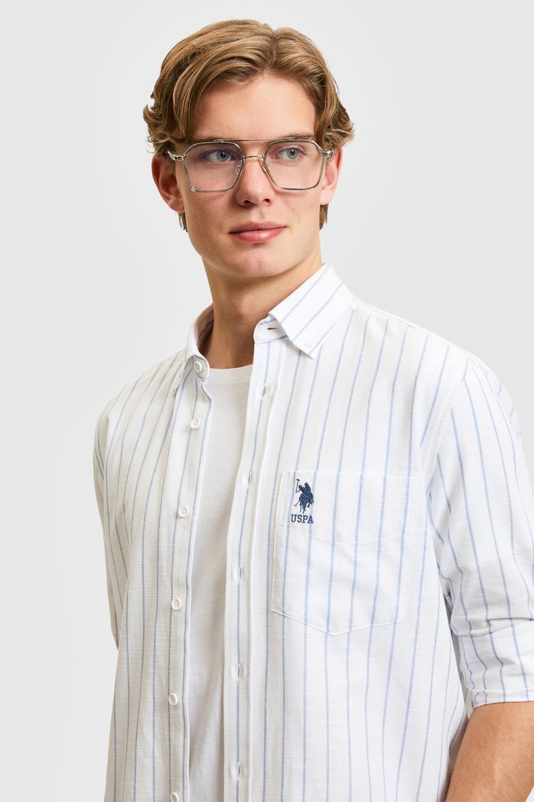 Erkek Açık Mavi Uzun Kollu Gömlek - 50320270006