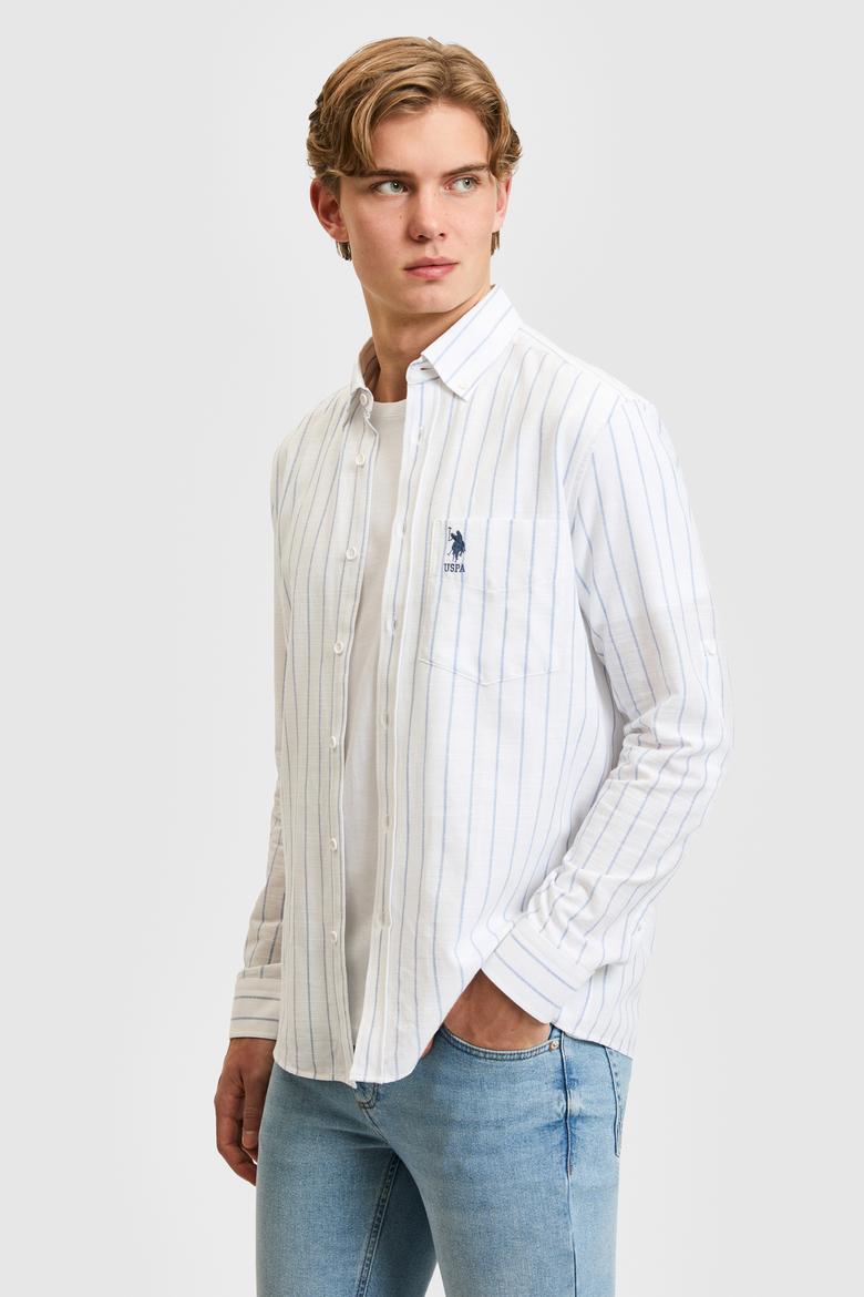 Erkek Açık Mavi Uzun Kollu Gömlek - 50320270006