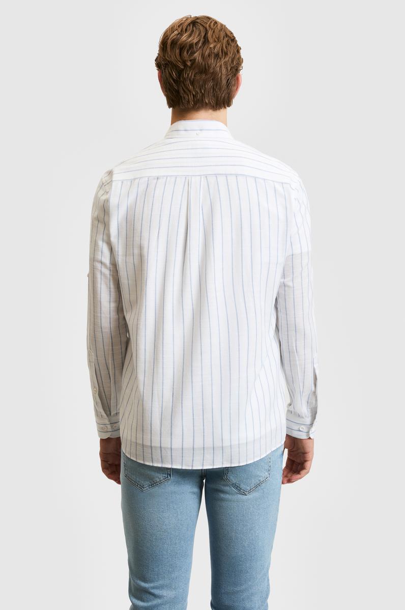 Erkek Açık Mavi Uzun Kollu Gömlek