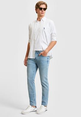 Erkek Açık Mavi Jean Pantolon - 50321485053