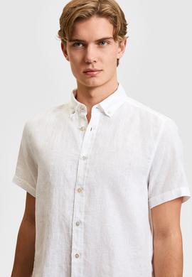 Erkek Beyaz Kısa Kollu Gömlek - 50321257005