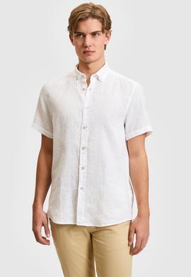 Erkek Beyaz Kısa Kollu Gömlek - 50321257005