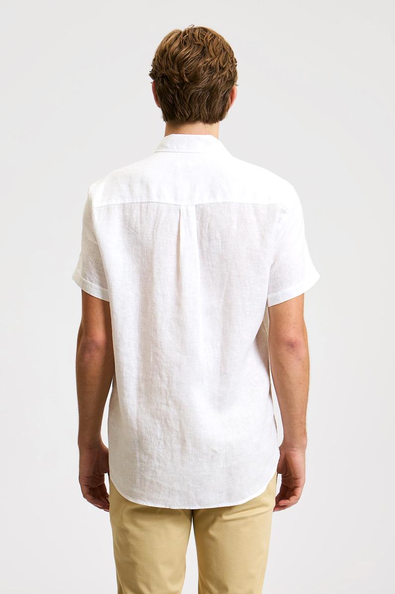 Erkek Beyaz Kısa Kollu Gömlek