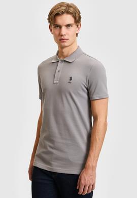 Erkek Gri Basic Tişört - 50322304054