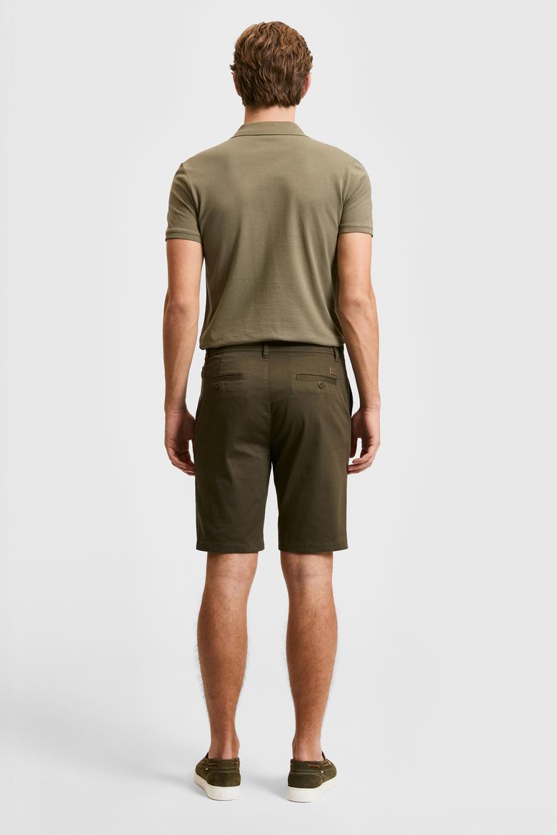 Erkek Koyu Haki Dokuma Şort - 50322320065