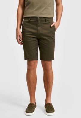 Erkek Koyu Haki Dokuma Şort - 50322320065