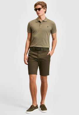 Erkek Koyu Haki Dokuma Şort - 50322320065