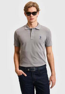 Erkek Gri Basic Tişört - 50322304054