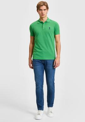 Erkek Yeşil Basic Tişört - 50322304404