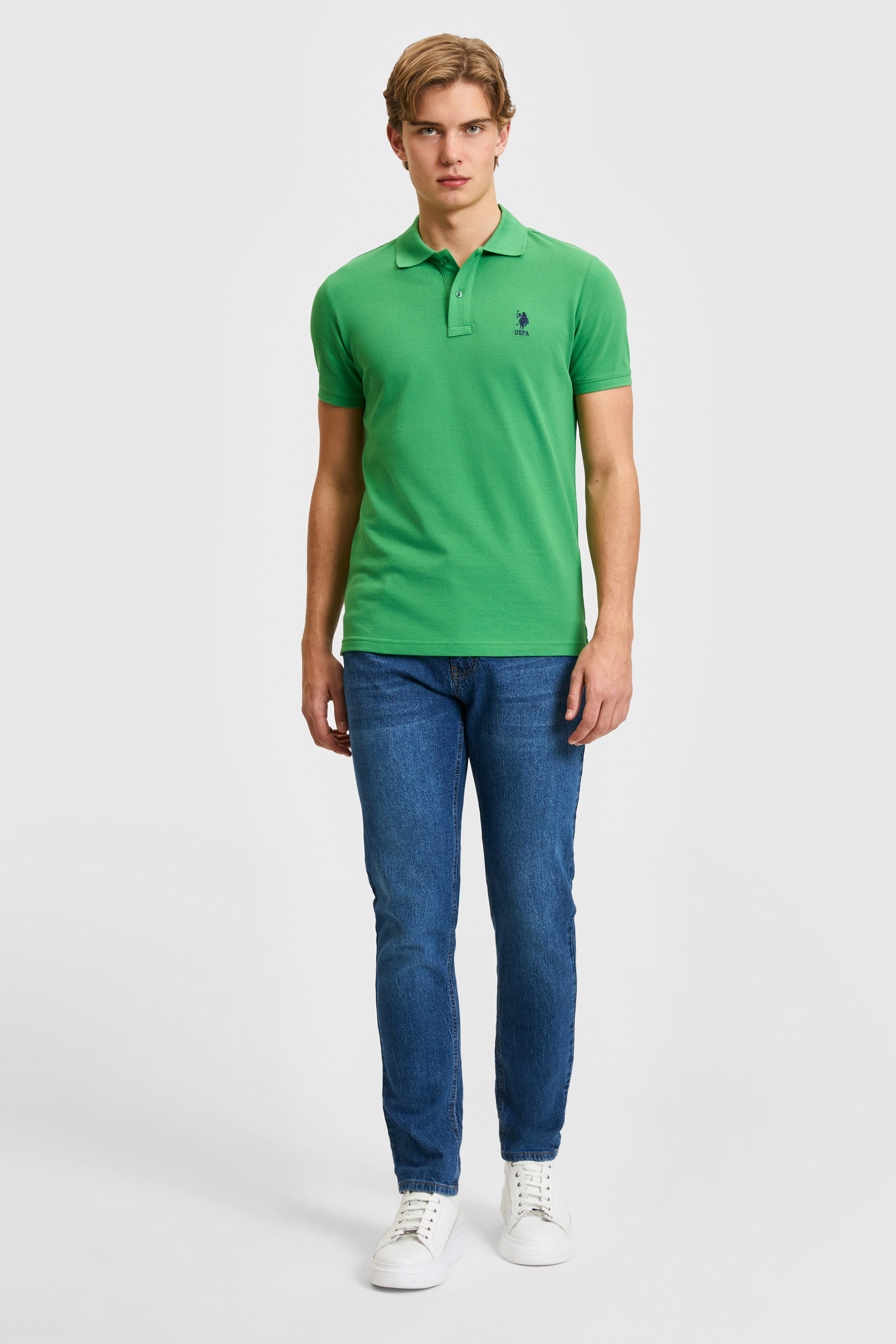 Erkek Yeşil Basic Tişört - 50322304404