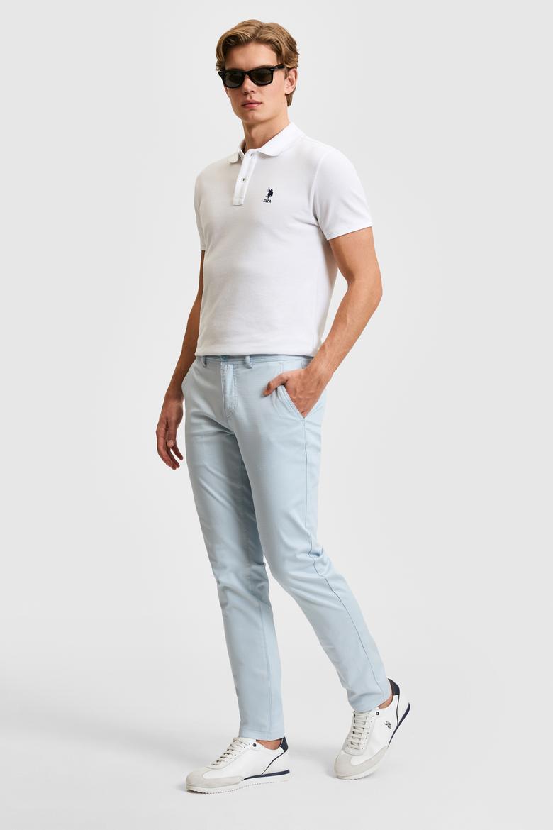 Erkek Açık Mavi Kanvas / Chino Pantolon