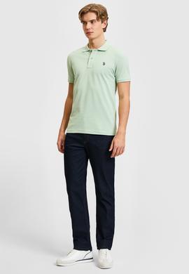 Erkek Su Yeşili Basic Tişört - 50322347326