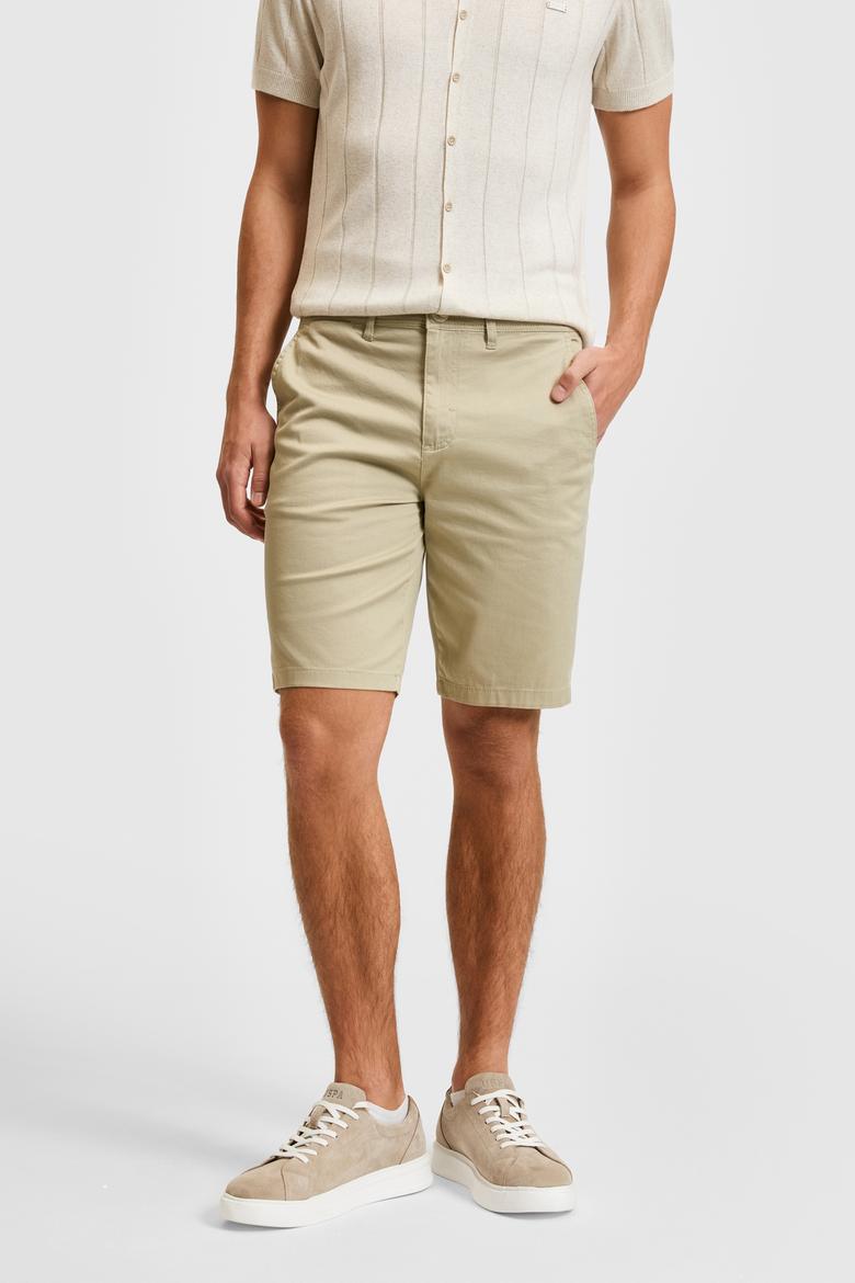 Erkek Açık Haki Dokuma Şort - 50322320075