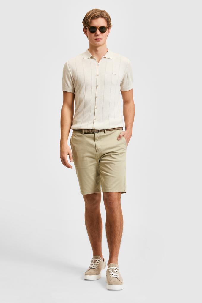 Erkek Açık Haki Dokuma Şort