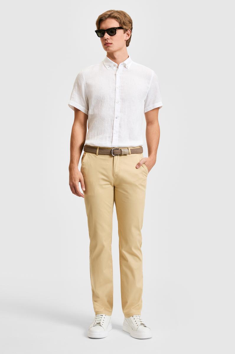 Erkek Bej Kanvas / Chino Pantolon