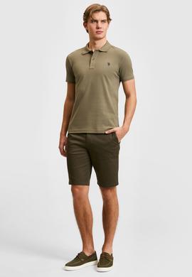 Erkek Haki Basic Tişört - 50322347293