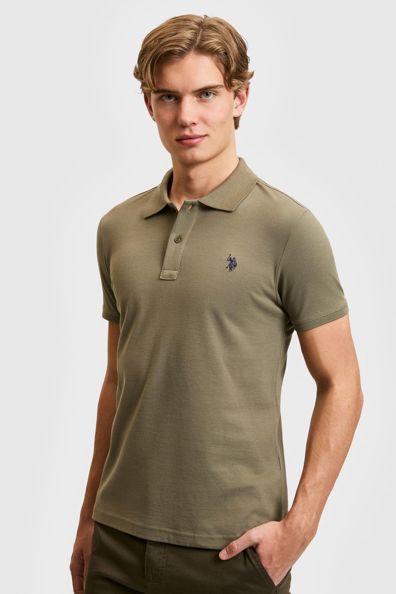 Erkek Haki Basic Tişört - 50322347293