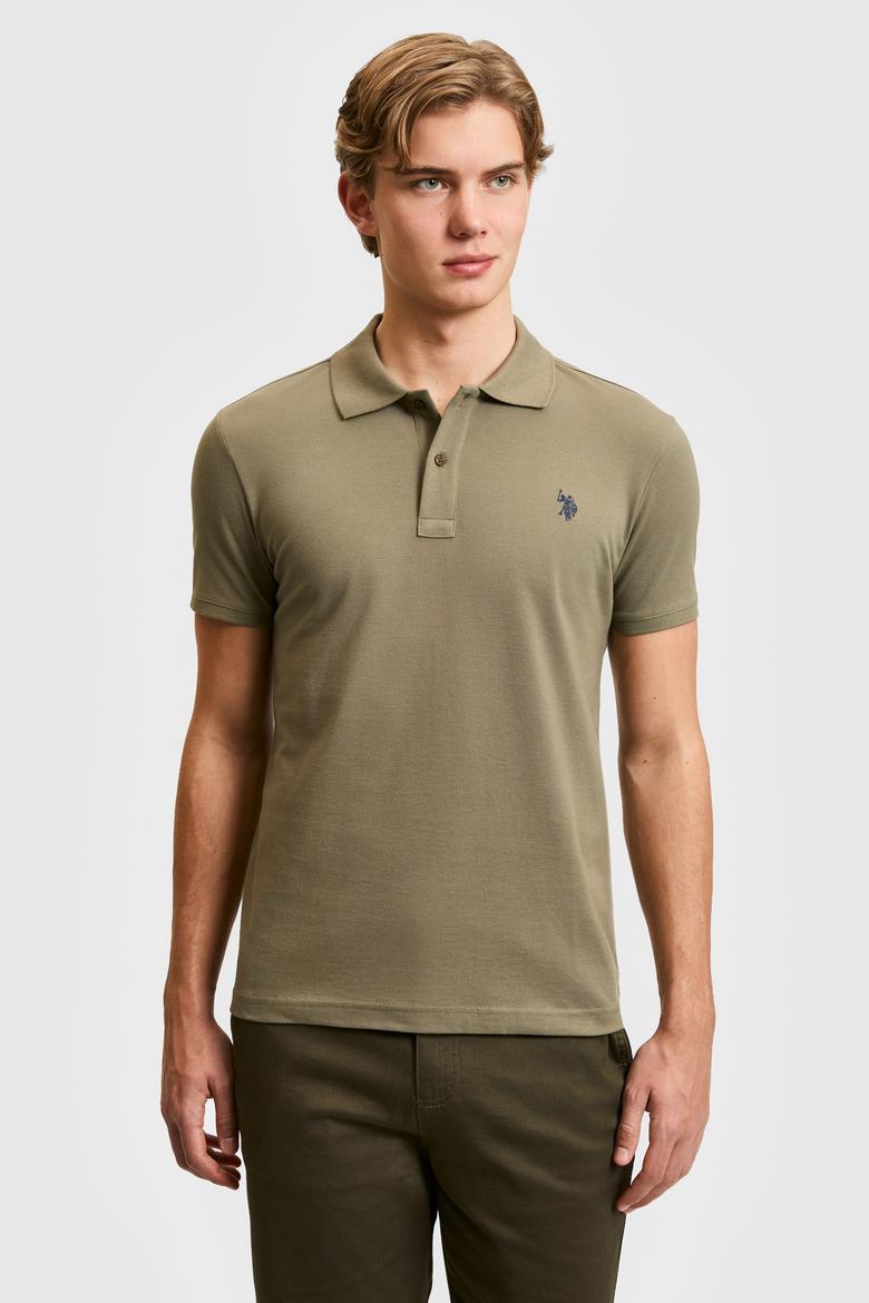 Erkek Haki Basic Tişört