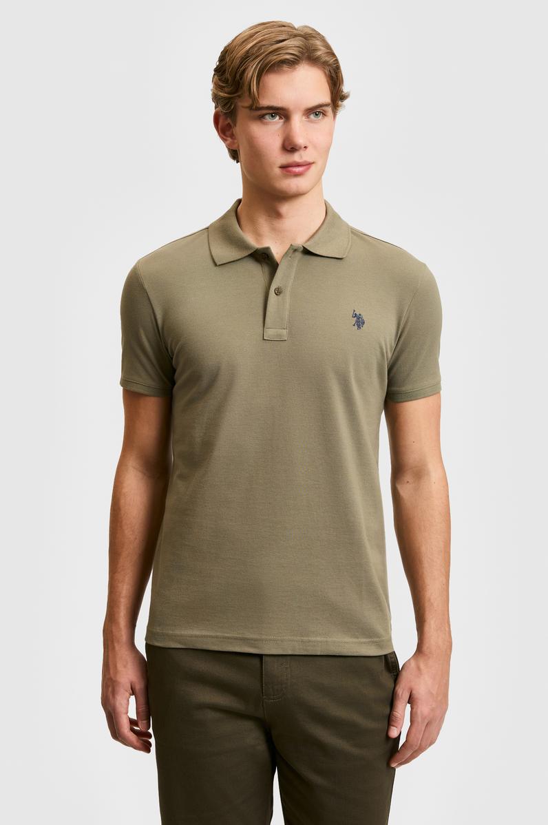 Erkek Haki Basic Tişört