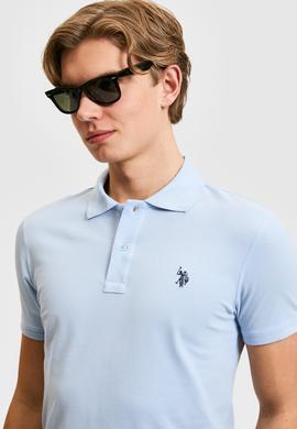 Erkek Açık Mavi Basic Tişört - 50322347298