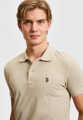 Erkek Açık Haki Basic Tişört - 50322347216