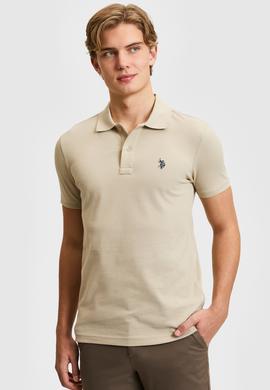 Erkek Açık Haki Basic Tişört - 50322347216