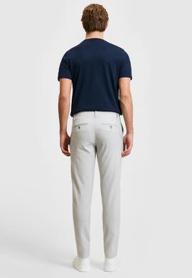 Erkek Açık Gri Kanvas Pantolon - 50322361542