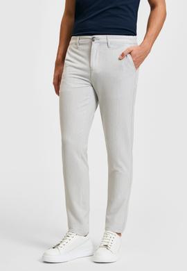 Erkek Açık Gri Kanvas Pantolon - 50322361542