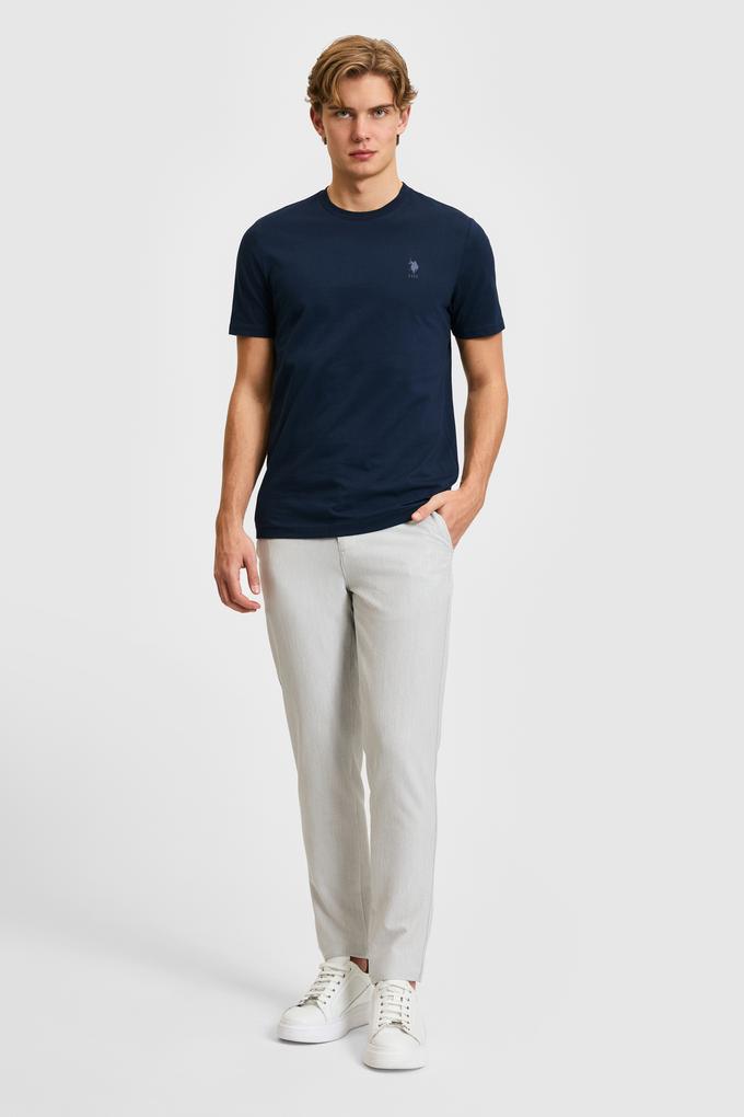 Erkek Açık Gri Kanvas Pantolon