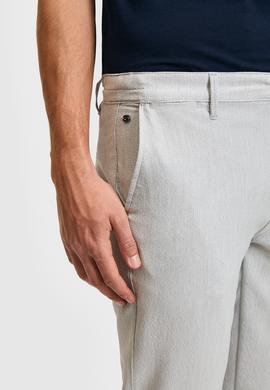 Erkek Açık Gri Kanvas Pantolon - 50322361542