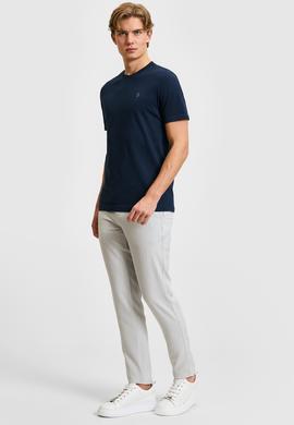 Erkek Lacivert Basic Tişört - 50322538020