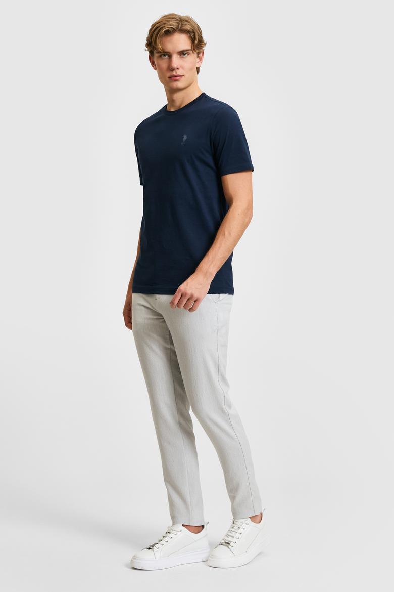 Erkek Lacivert Basic Tişört - 50322538020