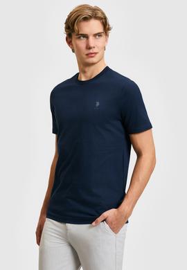 Erkek Lacivert Basic Tişört - 50322538020