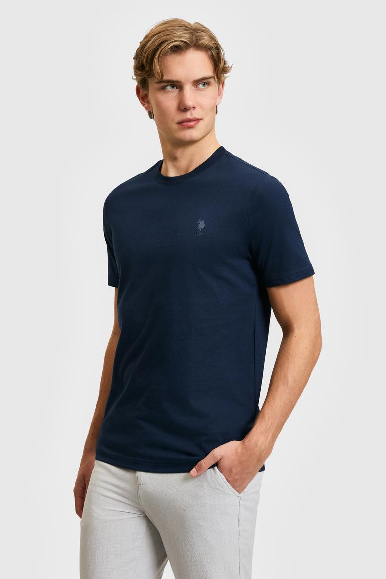 Erkek Lacivert Basic Tişört