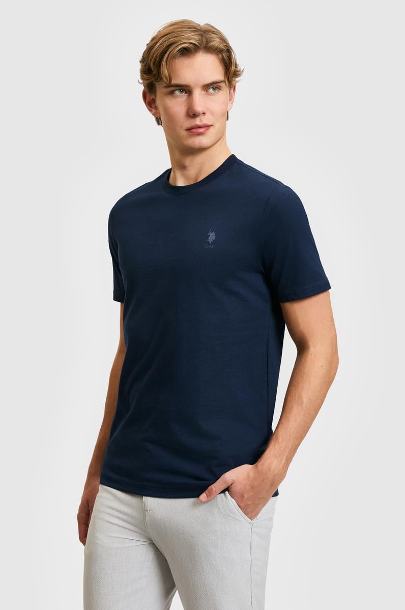 Erkek Lacivert Basic Tişört