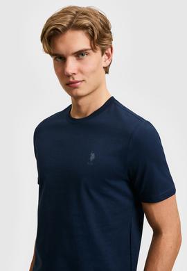 Erkek Lacivert Basic Tişört - 50322538020