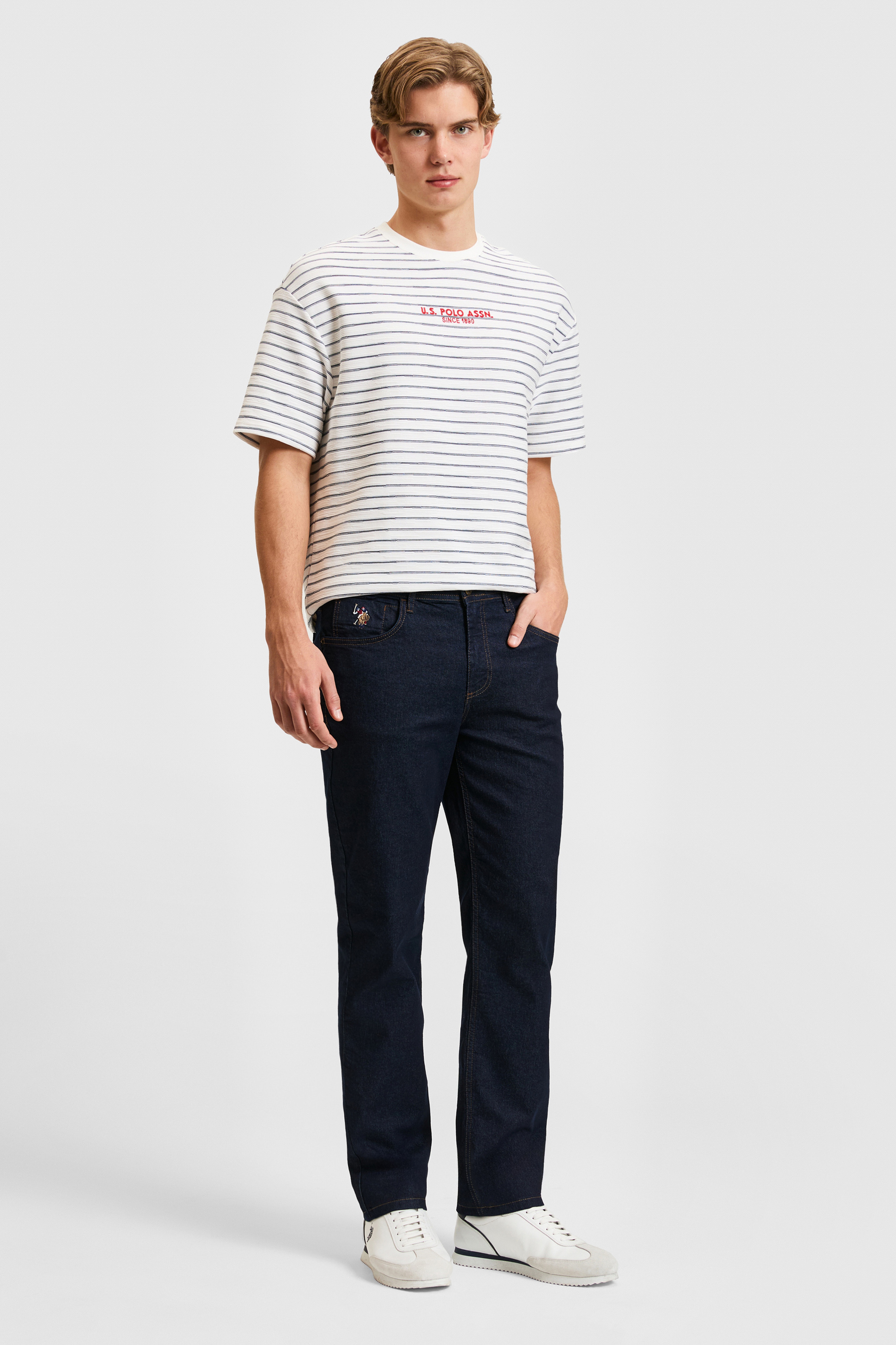 Erkek Koyu Mavi Jean Pantolon - Image 1